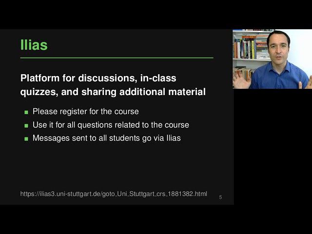 Lecture "Introduction (Part 2, Organization)" of "Analyzing Software using Deep Learning"