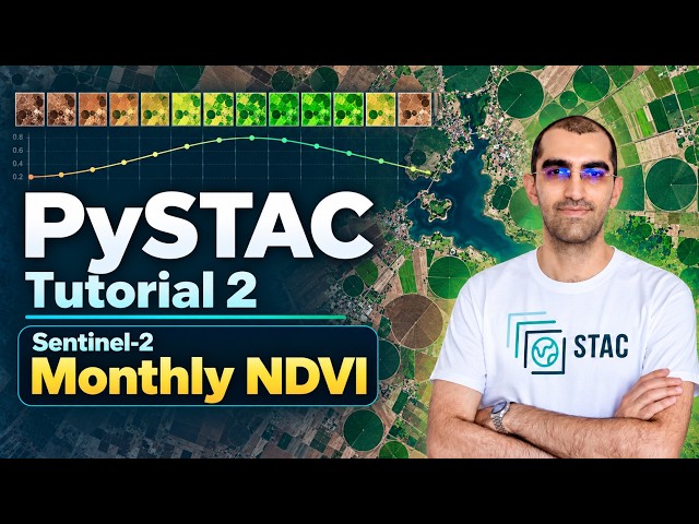 PySTAC Tutorial-2: Sentinel-2 Monthly NDVI Analysis using Python