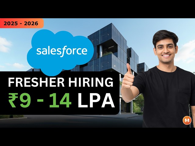 Salesforce Hiring 2026🔥| ₹15 LPA Software Engineer + ₹25K WFH Internship