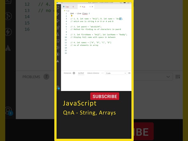 JavaScript Tutorial For Beginners, ( QnA - String, Arrays ), JavaScript Arrays, JavaScript in Telugu