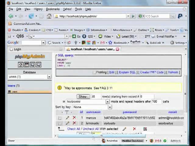 PHP Forum    Login and Logout 360p