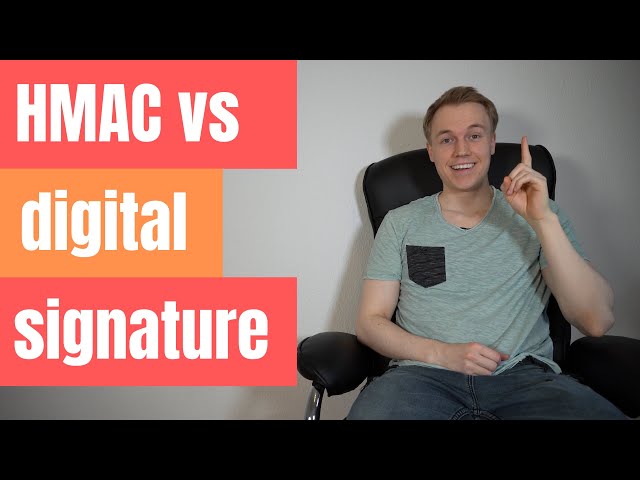 HMAC vs digital signature