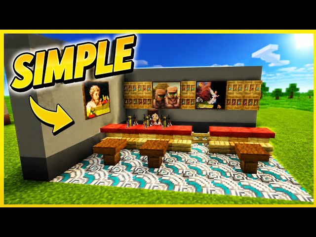 Mini Bar in Minecraft simple build hacks || VBL MINECRAFT BUILD HACKS 