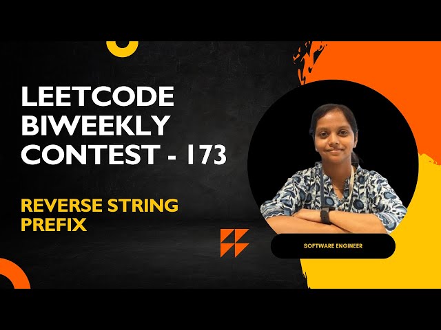 Leetcode|Reverse String Prefix  | Java | Bi Weekly Contest173