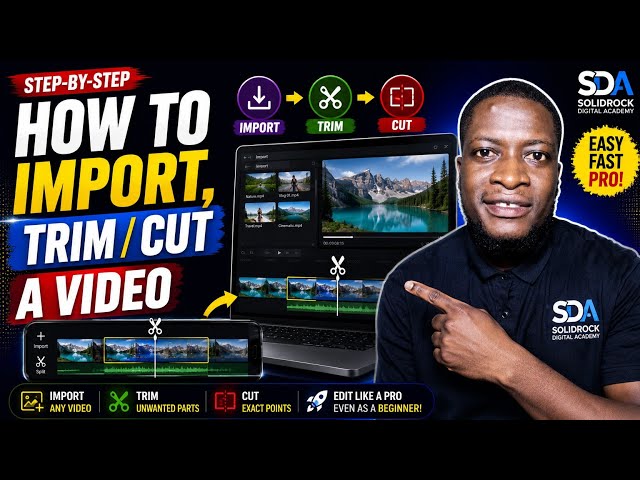 How to Import, Trim & Cut a Video | Video Editing for Beginners 🎬🔥