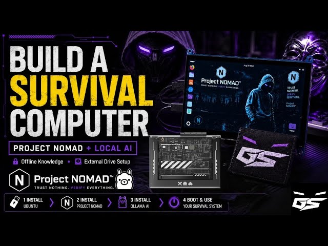 Build Your Own SURVIVAL COMPUTER | Offline Internet aka Database , Local AI & Project Nomad Setup! 
