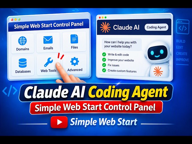 Claude AI Coding Agent | Simple Web Start Control Panel