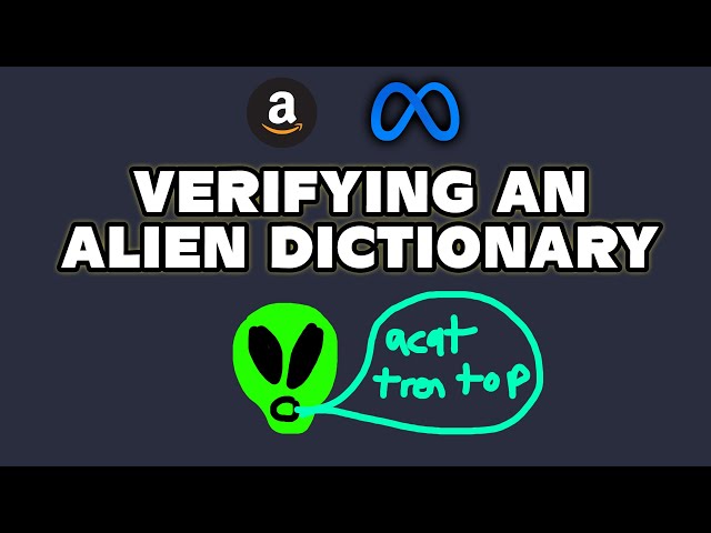 Verifying an Alien Dictionary - Leetcode 953