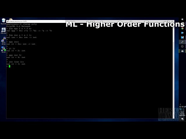 ML Higher Order Functions