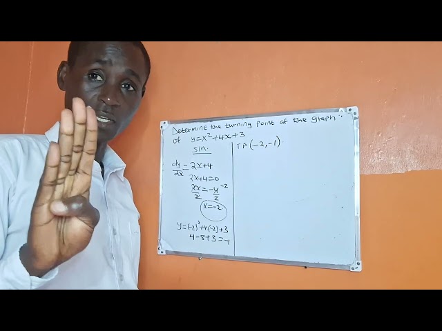 Finding the Vertex / Turning Point of a Parabola (Minimum or Maximum?)
