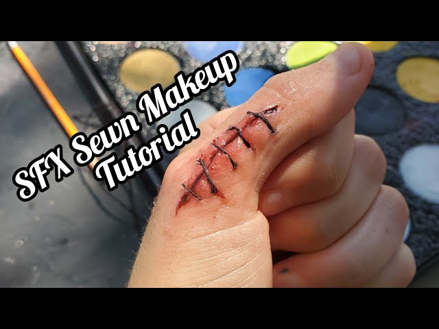 SFX Makeup Stitches Tutorial |Great for Cosplay!