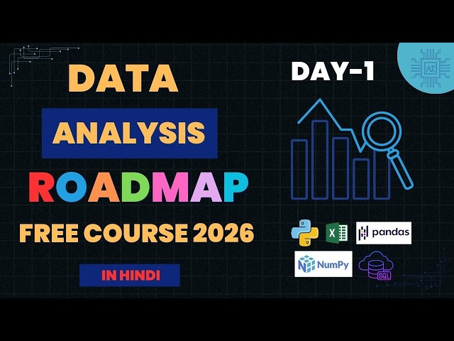 Complete Data Analysis Roadmap 2026 | Beginner to Job in Hindi 🔥 #dataanalytics #technology