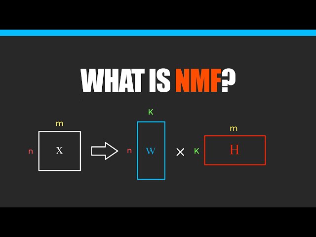 Non-Negative Matrix Factorization (NMF) | Multiplicative Update Rules By Lee And Seung