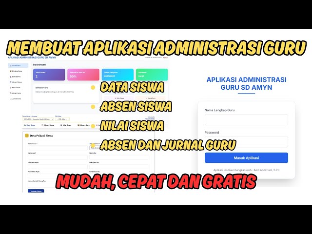 [SHARE] MEMBUAT APLIKASI ADMINISTRASI GURU MENGGUNAKAN AI