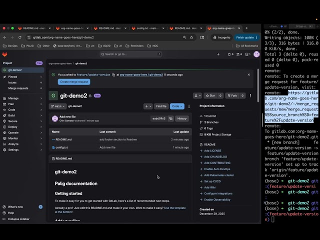 Git Rebase Explained | Fast-Forward Merges & Conflict Resolution in GitLab