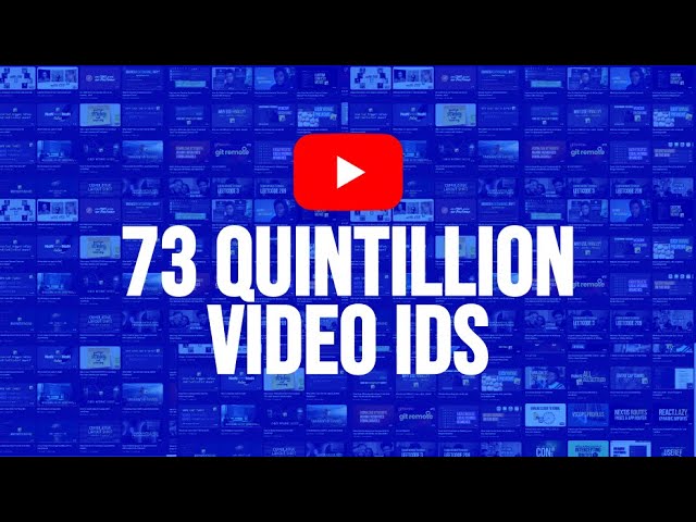 A Long Time Before YouTube Runs Out of Video IDs