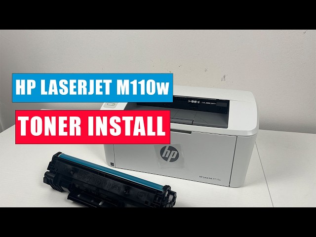 HP LaserJet M110W: Install or Change The Toner