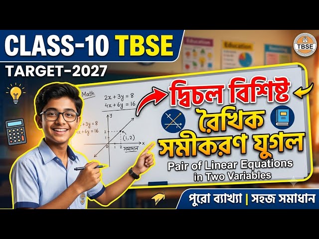 Class 10 TBSE Maths Chapter 3 Full Chapter Explained in Bengali #tbse 