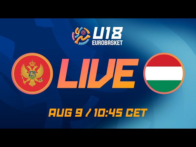 LIVE - Montenegro v Hungary | FIBA U18 Women's EuroBasket 2026 | Class. Game 15-16