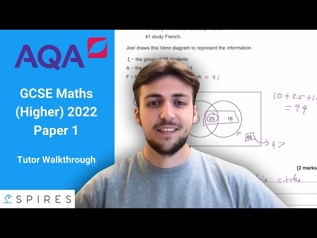 GCSE Maths (Higher) Past Paper Walkthrough | AQA Paper 1 No Calculator
