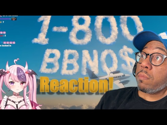 (First time watching) Ironmouse Reacts To bbno$ - 1-800 Official Video! (Reaction) So Good! 