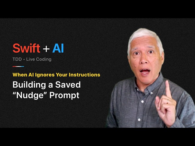 Building a Saved “Nudge” Prompt (Swift + AI)
