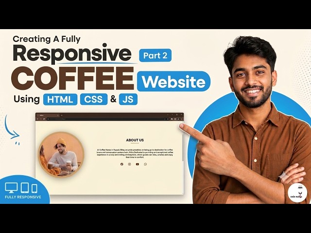 Build This Responsive COFFEE Website Using HTML, CSS & JS (Part 2) ☕🔥