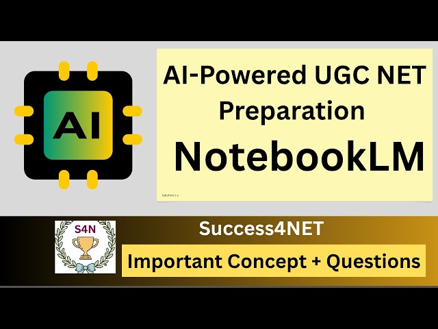 UGC NET DEC 2026 | Computer Science | AI-Powered UGC NET Preparation | NotebookLM
