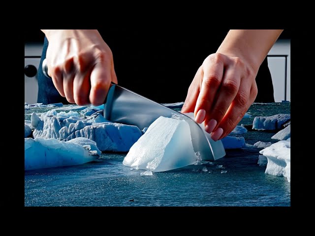 ASMR 🗻 Iceberg cutting  🔪