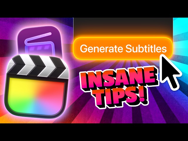 Remove Punctuation and more with these Final Cut Pro Automatic Subtitle Tips!