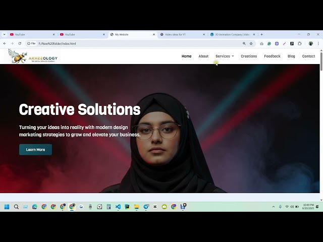 Creating a Responsive Website Using HTML, CSS & JavaScript | Website Design 2025