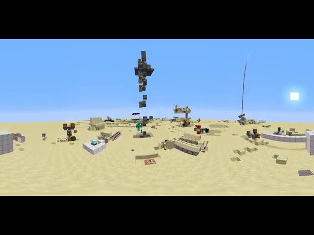 Minecraft slime block elevator 360 degree