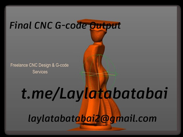 Final CNC G-Code Output | 4 Axis Wood Carving | STS CNC Solutions