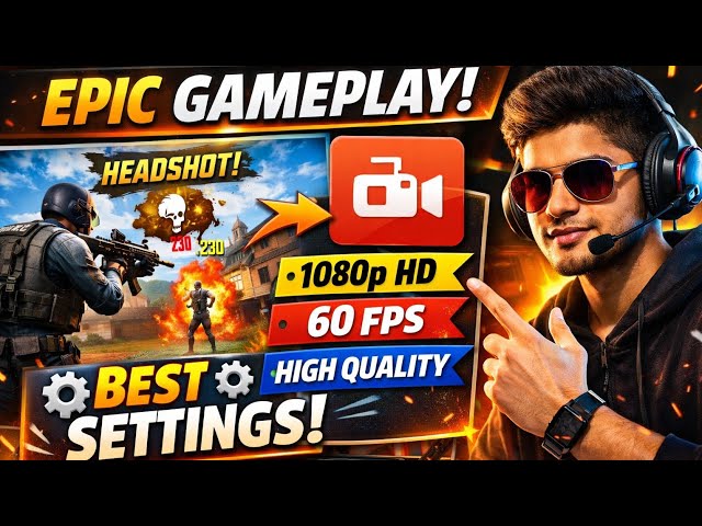 Free Fire Best Recording Settings 2026 | AZ Screen Recorder High Quality