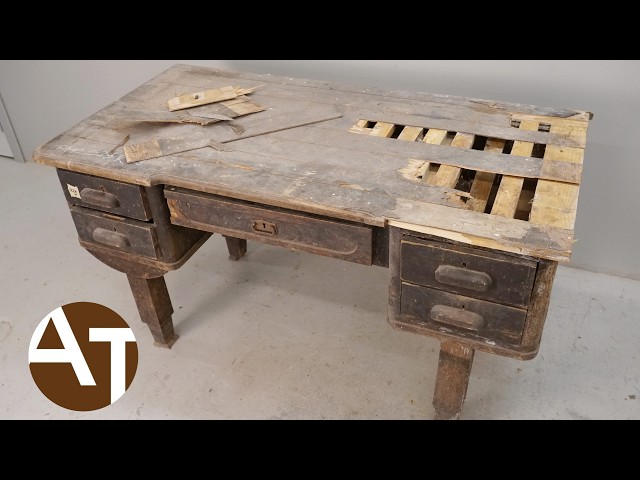 Restoring this 100 year old desk like a pro!