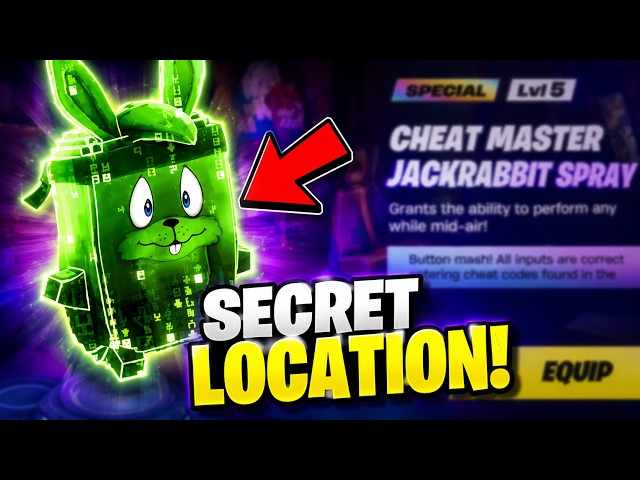 HOW TO GET CHEAT MASTER JACKRABBIT SPRITE LOCATION IN FORTNITE!