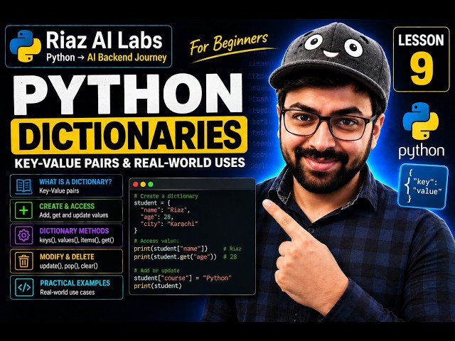 Python Dictionaries Explained for Beginners | Python Fundamentals Lesson 9