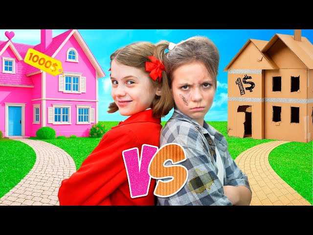 Rich vs Broke Playhouse decoration + MORE adventures for kids