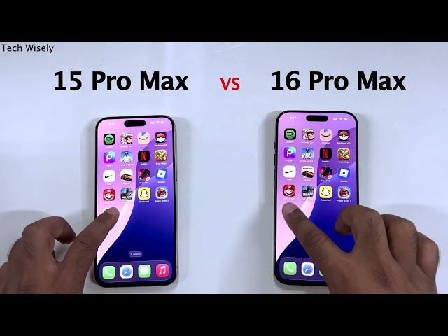 iPhone 15 Pro Max  vs 16 Pro Max in 2025  - Speed Test