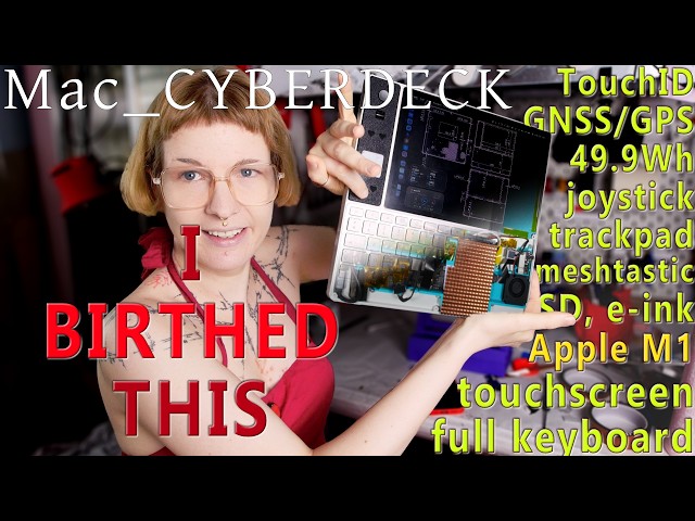 I built a touchscreen M1 Mac Cyberdeck (+8.7% Performance)