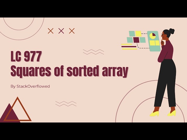 Squares of Sorted Array || Two Pointer Technique || Python || Tamil