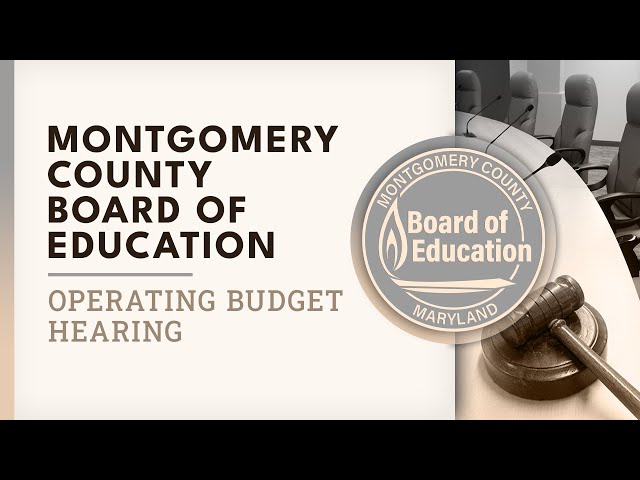Board of Education - Operating Budget Hearing #1 - 1/15/26