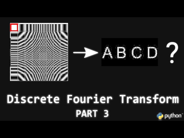 Visualizing the discrete fourier transform (DFT) in python (tutorial): Part 3