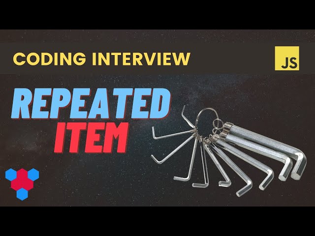 Find the Repeated Item (JavaScript Coding Interview)