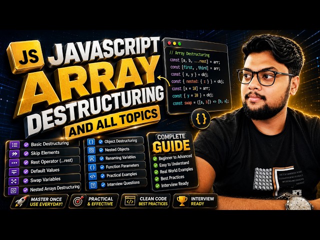 JavaScript Array Destructuring Explained | Extract Array Values Like a Pro