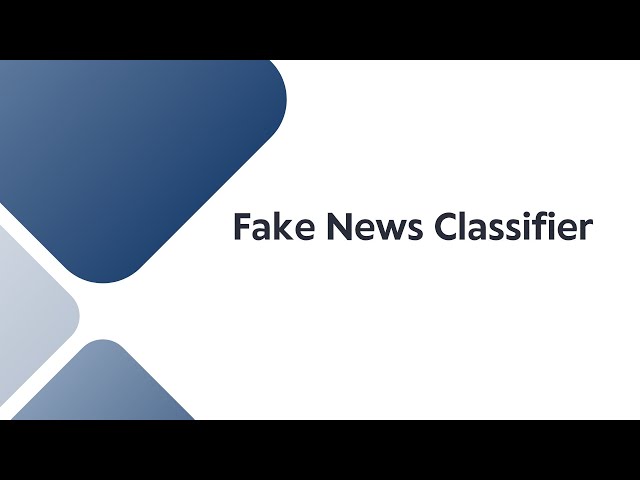 Fake News Classifier
