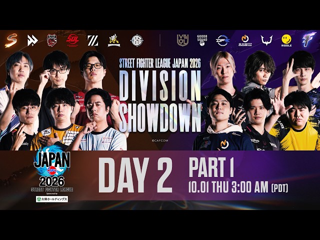 Street Fighter League JAPAN 2026 | DIVISION SHOW DOWN | Day 2 - Part 1