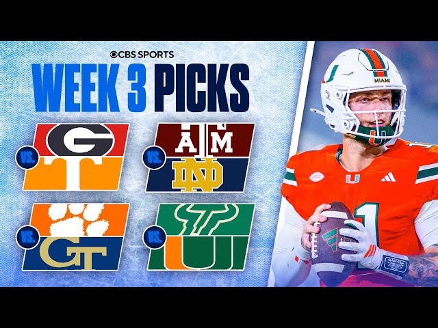Picks for EVERY Top 25 game in College Football [Full Week 3 Predictions]