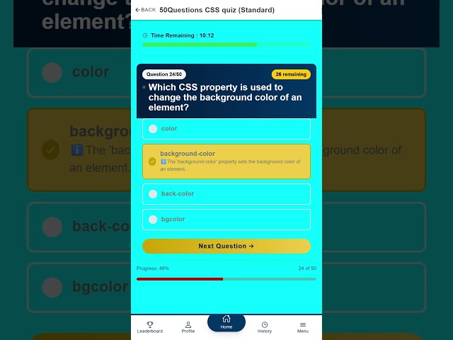 50Questions CSS Quiz - Part 3 of 5
