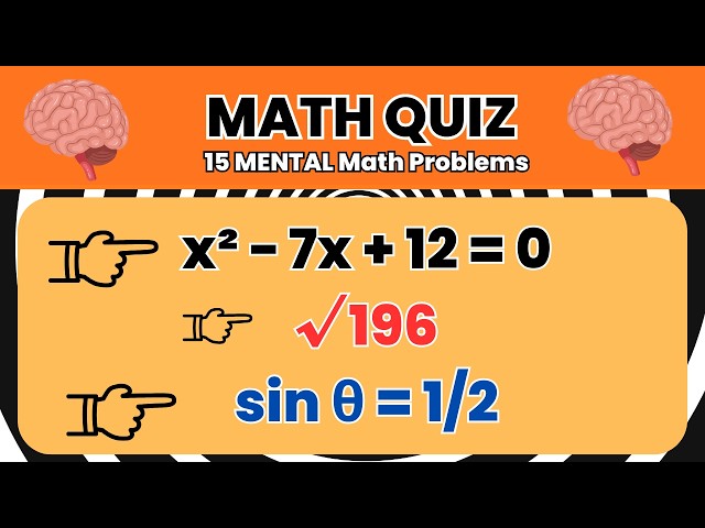 Only Smart people can get This Math Quiz #quickmath.
